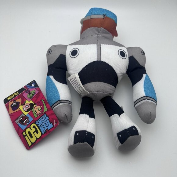 Lot 3 Toy Factory Teen Titans Go Plush Beast Boy, Robin, Cyborg Cartoon Network - Picture 12 of 14